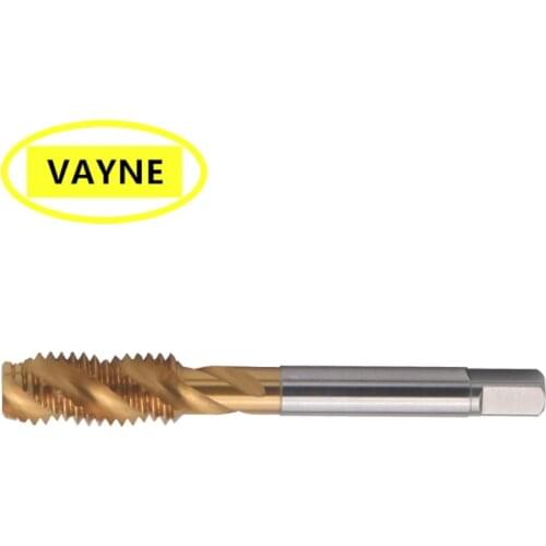 VAYNE HSSE Metric Spiral Fluted Taps with Tin Coated M12*1.75 and machine used Fine Thread screw tap M12*0.5/0.75/1/1.25/1.5