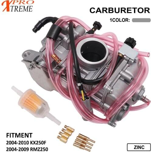 Motorcycle Carburetor Carburador Power Jet Kits For SUZUKI RMZ250 2004-2009 KAWASAKI KX250F 2004-2010 RMZ 250 KX 250F KXF 250