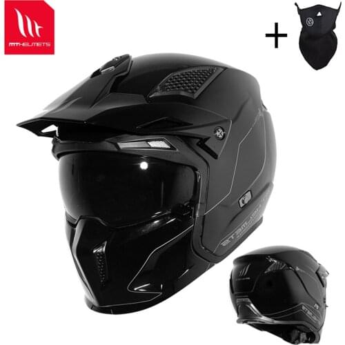 MT motorcycle helmet DOT approved Personality Removable Chin modular motocross Full Face helmets dirt bike Cascos Moto ECE