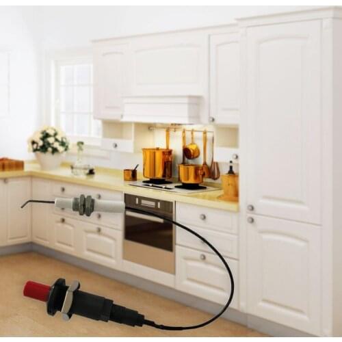 Piezo Spark Ignition Set with Cable 30cm Push Button Kitchen Gas Stove Lighters 63HF