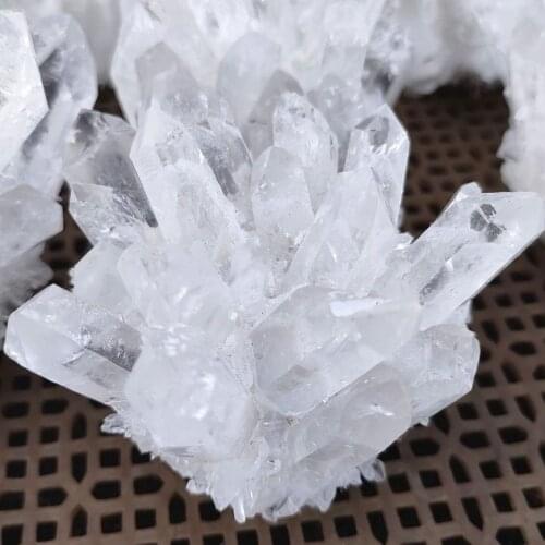 Natural Rare White Quartz Crystal Cluster Mineral Specimen Healing Gifts Room Decoration