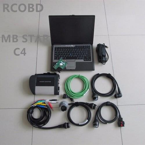 Sd Connect 4 Mb Star C4 with Hdd Newest Software 06.2021 D630 Laptop Used All Cable Full Set Ready to WORK