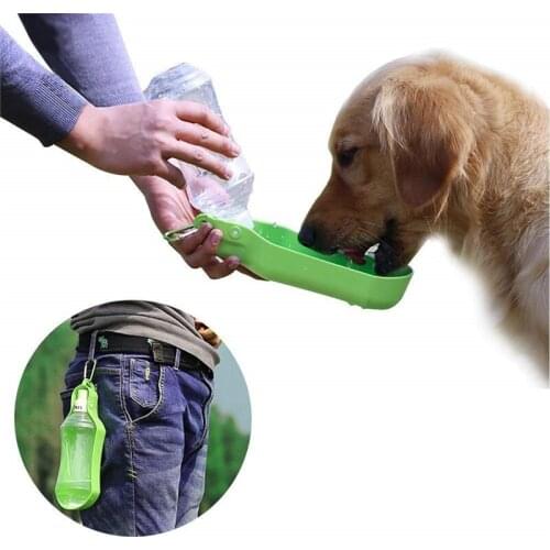 FML Pet Feeders for Dogs Cars Outdoor Portable Water Bottle Drinking Traveling Water Dispenser for Small Large Dog Pet Supplies