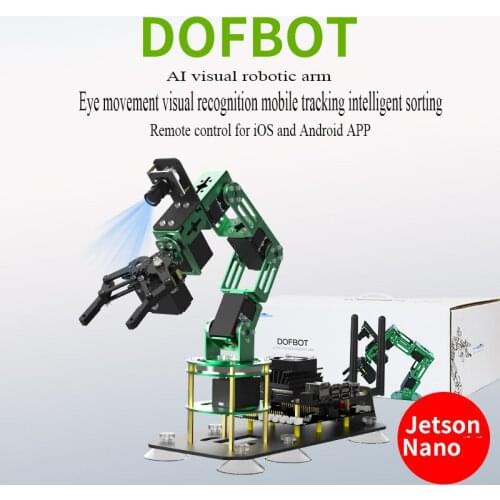 Jetson Nano robotic arm artificial intelligence visual recognition ROS open source programming robot