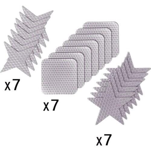 Reflective Stickers Waterproof High Intensity Safety Warning Tape stickers for Roller Skates bicycle motorcycle baby strollers