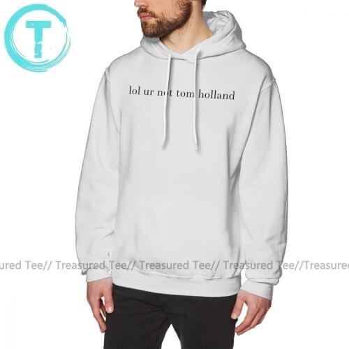 Tom Holland Hoodie Ur Not Tom Holland Hoodies Male XXX Pullover Hoodie Cool Streetwear Cotton Long Sleeve Blue Winter Hoodies
