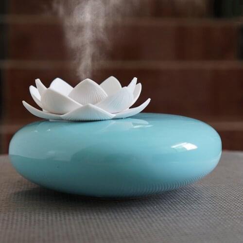 Ultrasonic Aroma Ceramic Humidifier Air Diffuser Lotus Purifier Atomizer essential oil diffuser difusor de aroma mist fogger