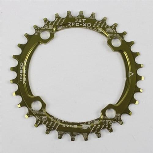 SNAIL Bicycle Crankset 104BCD Oval Round Narrow Wide Chainring Mountain Bike Chainwheel 32T 34T 36T Chain Ring