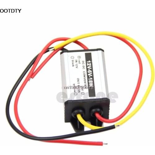 Waterproof DC to DC buck Converter 12V to 6V 18W Power Supply Module