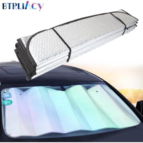 BTRLIACY High Quality Car Sun Shade UV Protection Curtain Car Sunshade Film Windshield Visor Front Windshield Sunshade Cover
