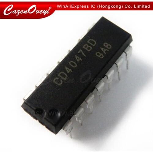 100pcs/lot CD4047BE DIP14 CD4047 DIP 4047BE DIP-14 new and original IC In Stock