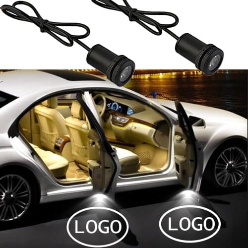 2-4 pcs LED Car Door Badge Logo Light For Honda Accord Civic CRV Fit XRV HRV Odyssey Vezel Pilot Emblem Shadow Welcome Lamp 12V