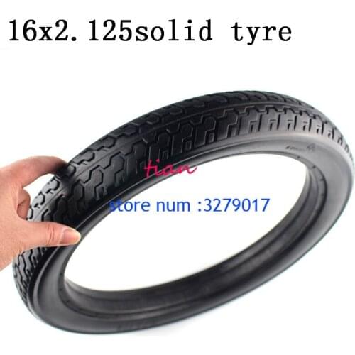 2019 new 16x2.125 inches Solid Tire with good quality for Bicycle Anti Stab 16*2.125 Riding MTB Road Bike Tyre motorcycle tires