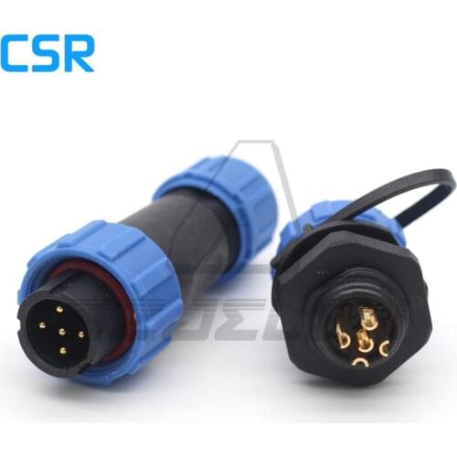 SP13 5pin waterproof connector Power wire connectors, cable connectors, automotive connectors, 5 pin Plug socket,IP68