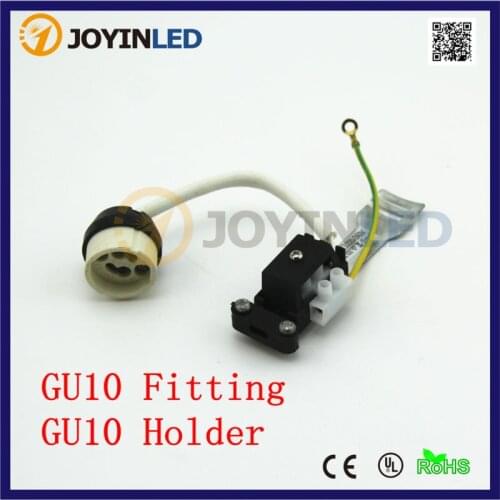 High quality 5PCS Halogen Ceramic Light Bulb Lamps Holder Base junction boxes GU10 Socket