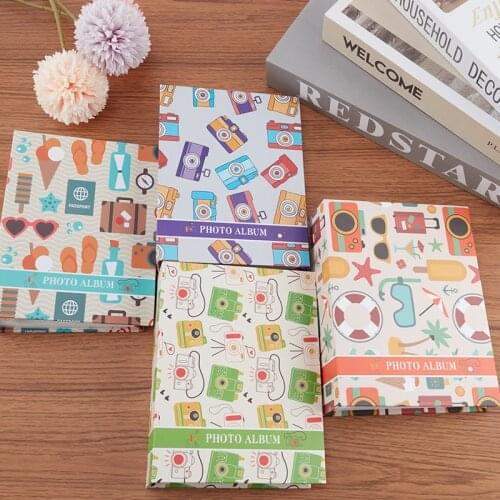 100 Pictures 6-inch Photo Album Interleaf Cartoon Storage Family Memory Album Warm Memories