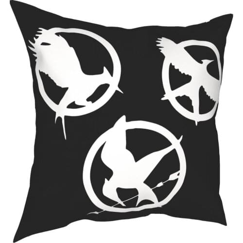 The Hunger Games Sign Pillow Case Decoration Cushions Throw Pillow for Sofa Polyester Double-sided Printing Creative