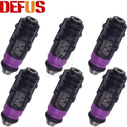 DEFUS 6PCS Original Fuel Injector OE H132259 For Renault Megane 1.6L 16v 31 T. KM Replacement Nozzle Injection Petrol 8200132259