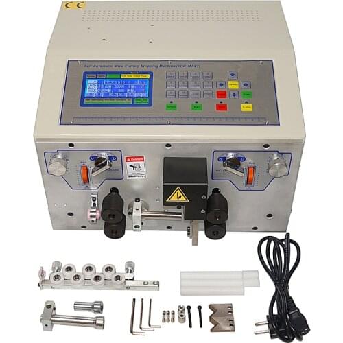 SWT508MAX-25 Automatic Wire Stripping Peeling Machine Wire Cutting Crimping for 0.3 to 25mm2 with Extra Free Knife
