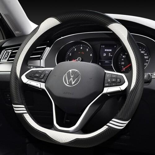D Shape O shape Car Steering Wheel Cover Non-slip PU Leather for POLO GOLF 7 Scirocco Suzuki Swift Nissan Rogue High Quality