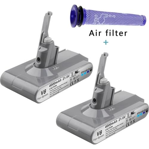 21.6V 4000mAh For Dyson V8 Battery Vacuum Cleaner Tools Li-ion High Capacity Replacement V8 Absolute V8 Animal