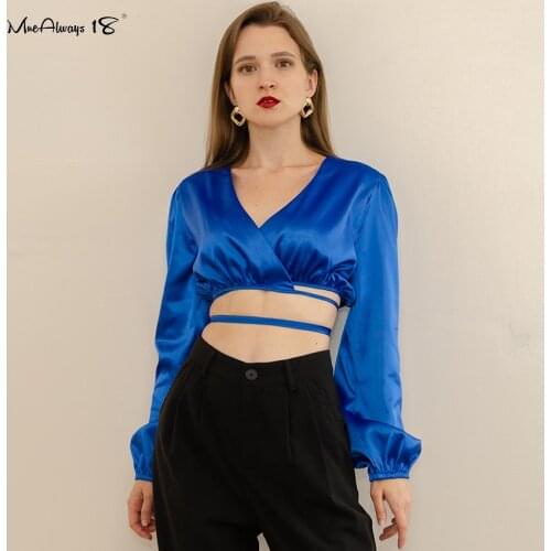 Синие блузки Mnealways18 China At AliExpress