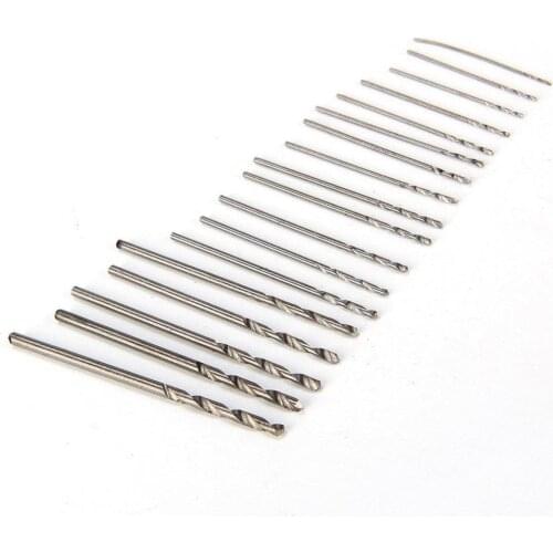 20Pcs Drill Bit Set Micro High Speed Steel Twist Drill Bits Mini Pin Precision Hand Tools Drilling Machines