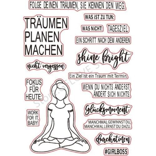 German Transparent Clear Silicone Stamp Seal DIY Scrapbooking photo Album