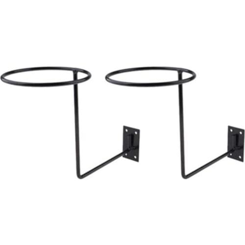 New 2Pcs Motorcycle Accessories Helmet Holder Hanger Rack Wall Mounted Hook for Coat Hat Cap Helmet Rack Black Heavy Duty