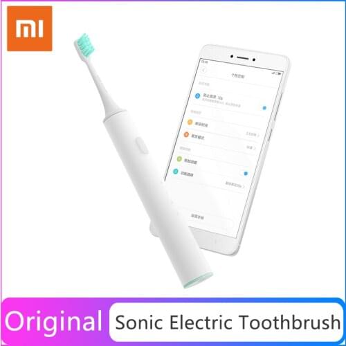 Original XIAOMI MIJIA Sonic Electric Toothbrush T300 Rechargeable Waterproof Tooth Brush Adult Smart Ultrasonic Teeth Brush Soft