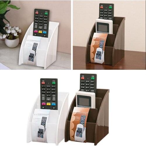 28 Plastic TV Remote Control Storage Holder Mobile Phone Holder Stand Washable Home Office Storage Boxes Desktop Storage Case