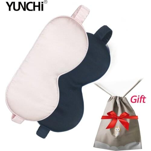 Mulberry Silk Sleep Eye Mask 16 Momme Natural Silk Soft & Silky Eyeshade Elastic Strap Smooth & Breathable Eyepatch Blindfolds