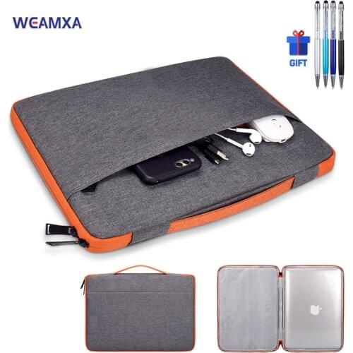 Laptop Handbag Sleeve 11.5 12.9 13.3 14.1 15.4 16 inch Tablet Pouch Case For iPad Macbook Lenovo Thinkpad Huawei Matebook Funda