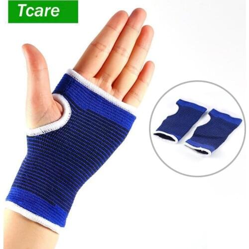 Tcare 1Pair Wrist Hand Brace Gym Sports Support Wrist Gloves Hand Palm Gear Protector Carpal Tunnel Tendonitis Pain Relief New