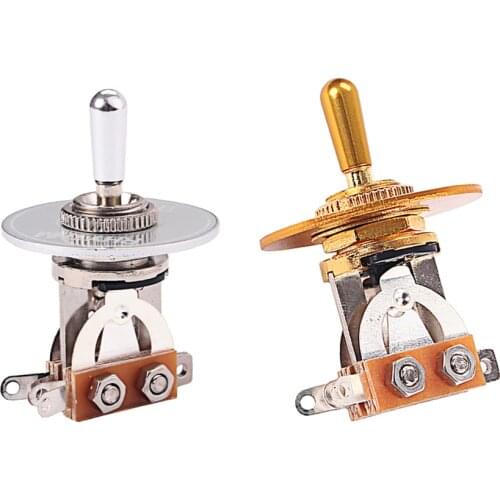 Tooyful Electric Guitar 3 Way Toggle Switch with Rhythm Treble Washer Ring Set Musical Intrument Parts