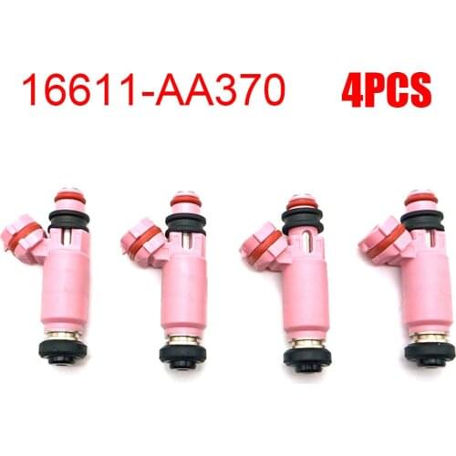 New 4PCS Fuel Injectors 16611-AA370 565cc For Subaru Forester Impreza Liberty Legacy 16611AA370 195500-3910 High Quality