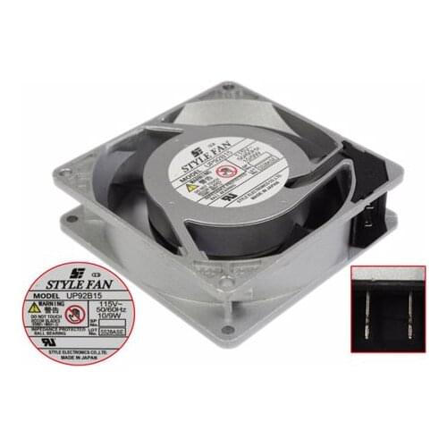 STYLE FAN UP92B15 AC115V 10W 92x92x25mm 2-PIN Server Square Fan