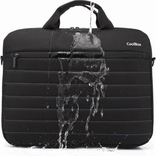14 "/15.6" CoolBox waterproof laptop case with carrying strap, zipper pocket