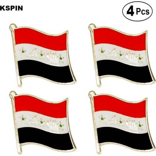 Iraq Flag Pin Lapel Pin Badge Brooch Icons 4pcs