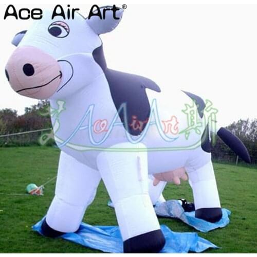 3m Long oxford fabric made inflatable cow for advertising made in China