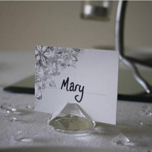 300pcs/Lot+Heart Crystal Diamond Place Card Holder K9-crystal Table Card Holders Wedding Decoration Favors+FREE SHIPPING