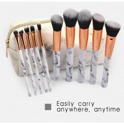 8 Imitation Ebony Wood Makeup Brushes Tool Set Cosmetic Powder Eye Shadow Foundation Blush Blending Beauty Make Up Brush