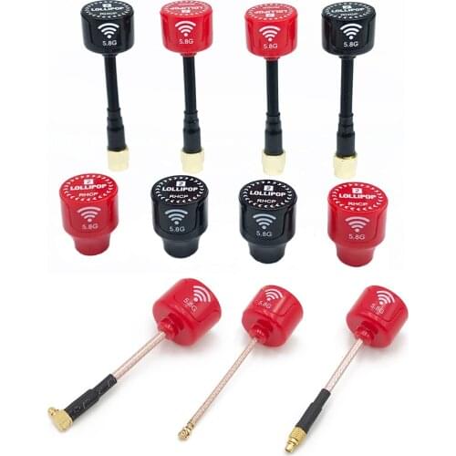 5.8Ghz Lollipop2 3dBi RHCP Antenna Directional high gain FPV 5.8G transmitter SMA/RP-SMA/MMCX/UFL Antenna RC FPV Racing Drone