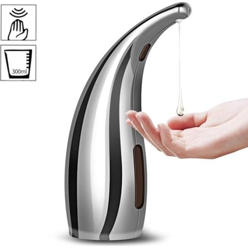300mL Automatic Soap Dispenser Infrared Hand-free Touchless Soap Dispenser Dish Liquid Lotion Gel Chamber Auto Soap Dispenser