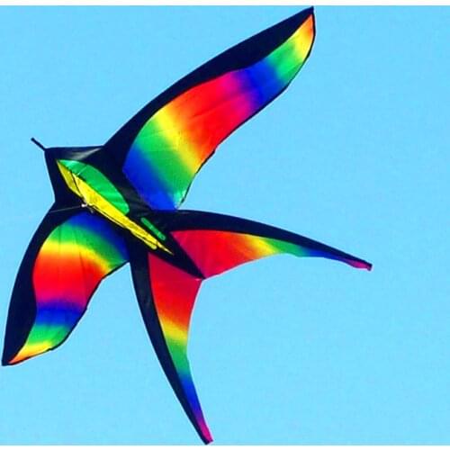 Free shipping rainbow kite for kids bird kite nylon toys kites children kite fly line weifang kite factory ikite