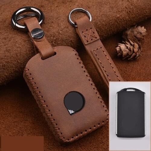 2020 Genuine Leather Car Key Case Cover Shell For Volvo XC40 XC60 XC90 V90 S90 T5 T6 T8 2015 2016 2017 2018 keychain Accessories