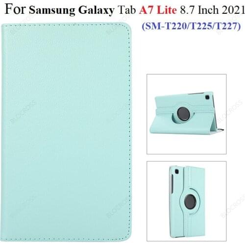 For Samsung Galaxy Tab A7 Lite 8.7 Inch T220 Case 360 Degree Rotating Tablet Cover for Samsung Galaxy Tab A7 lite SM-T220SM-T225