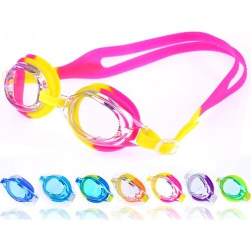 Children Ajustable Anti-UV Swimming Goggles Cartoon Glasses Anti-fog Swimming Accessories