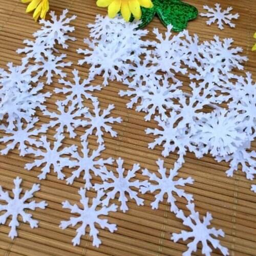 Artificial Snow Flowers confetti Scatter for DIY Party Winter New Year Christmas Kids Bedroom Wall Stickers Baby Decoration