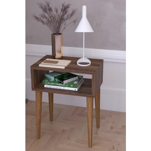 Retro Side Coffee Table-Walnut dresser coffee table multi-purpose product